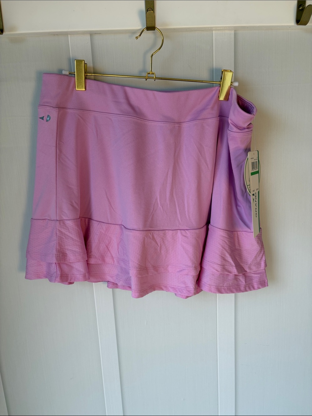 Athletic Pink Ruffle Tennis Skirt - Performance Skort Pickleball